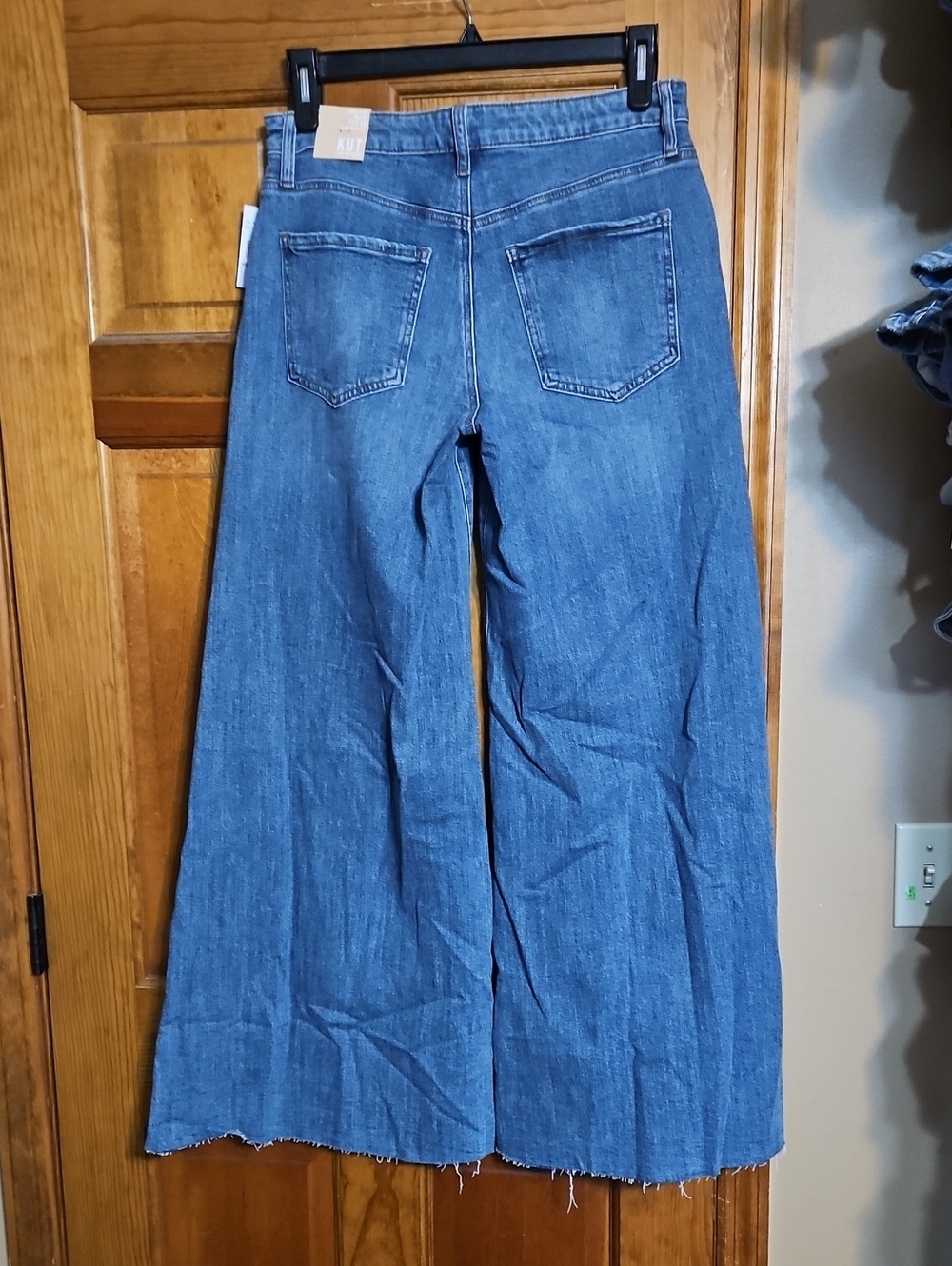 Kut From The Kloth High-Rise Blake Fab Ab Super Wide Leg Jeans-NWT - Picture 5 of 11